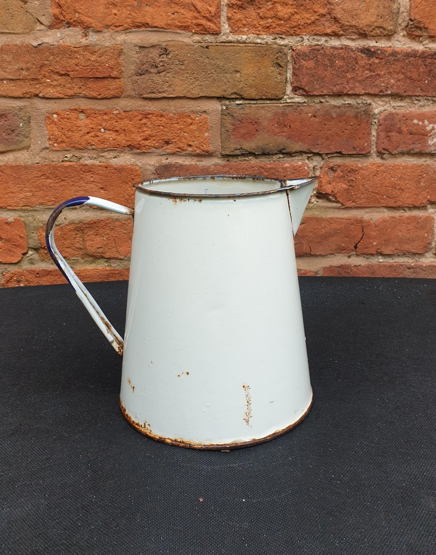 Enamel jug, medium sized