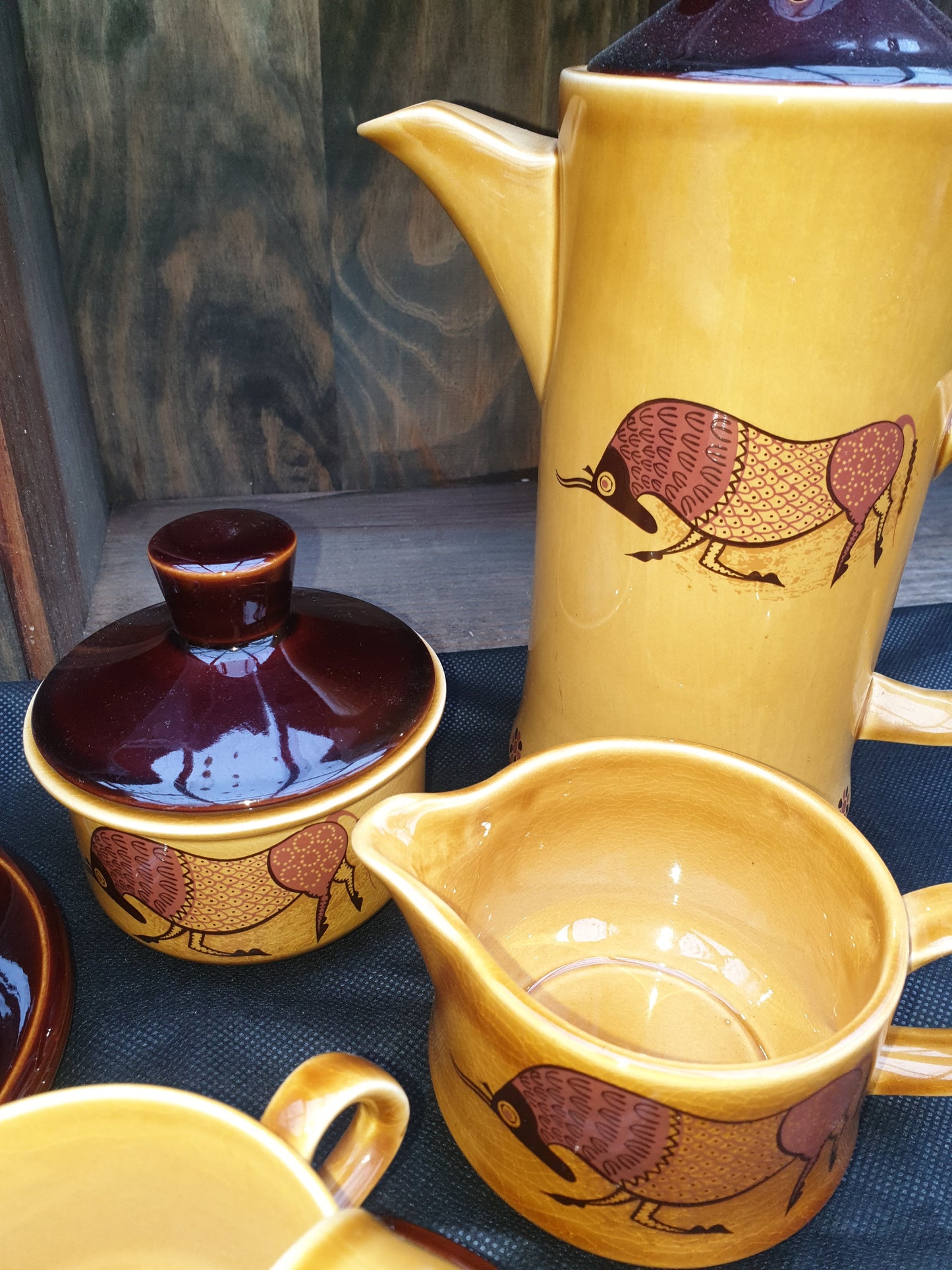 Royal Worcester Palissy Sierra Coffee set