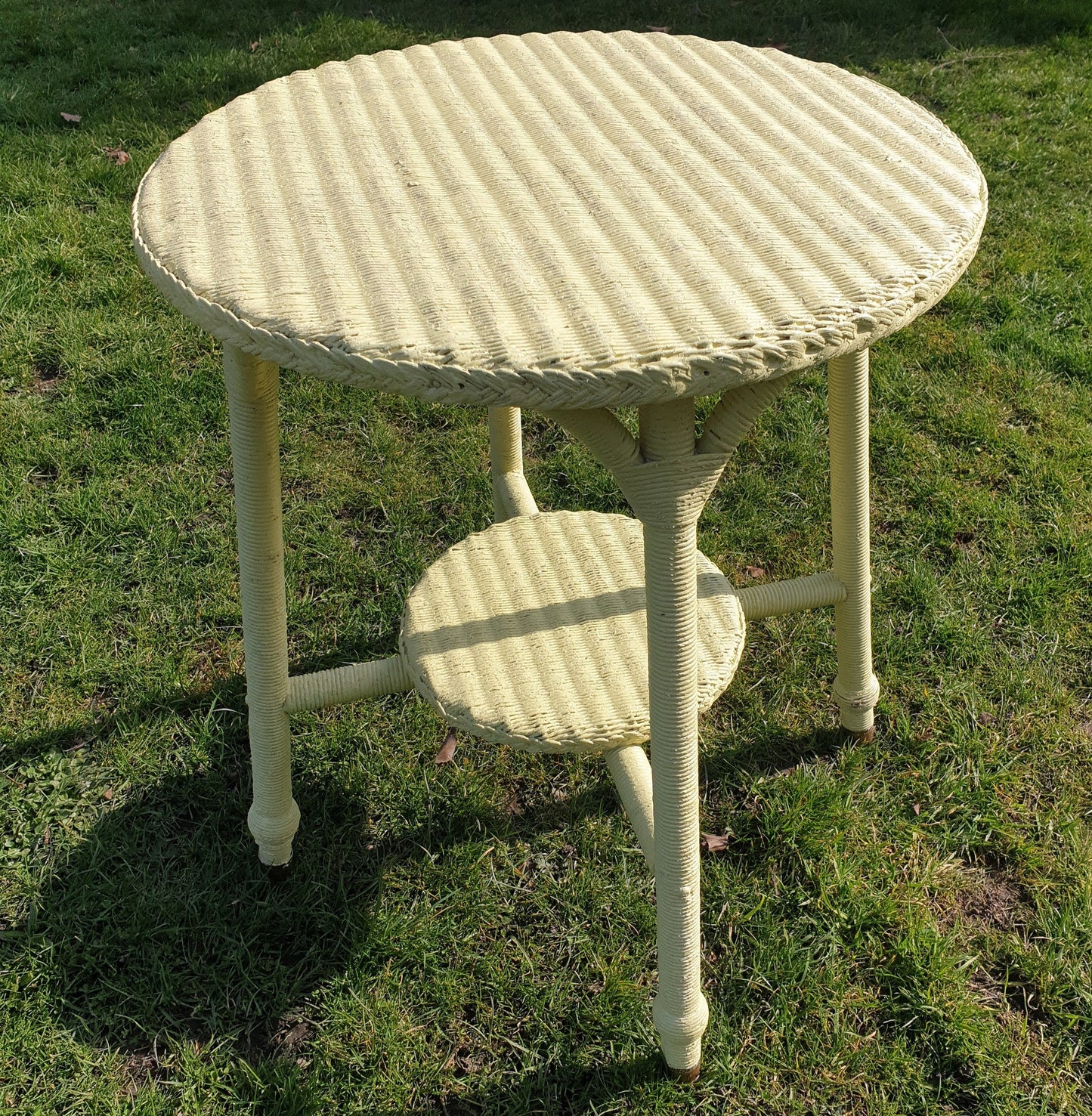 Lloyd Loom round side table