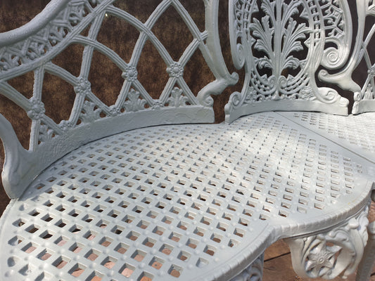 Cast Iron Ornate Chaperone Bench