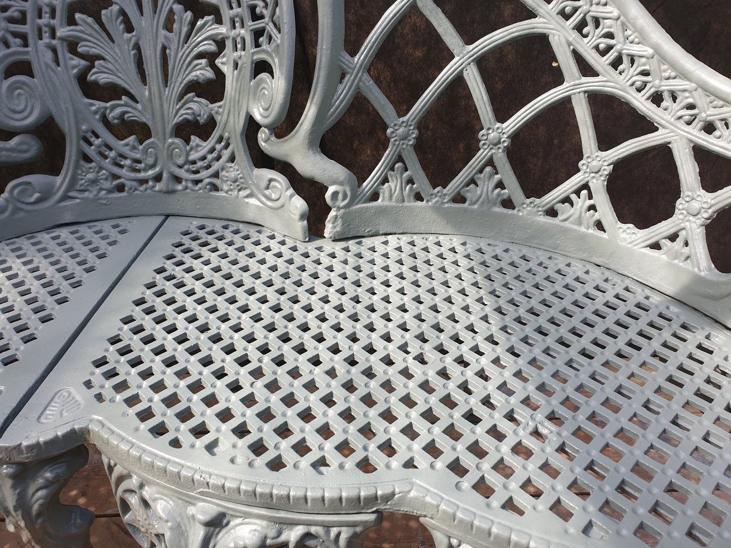Cast Iron Ornate Chaperone Bench