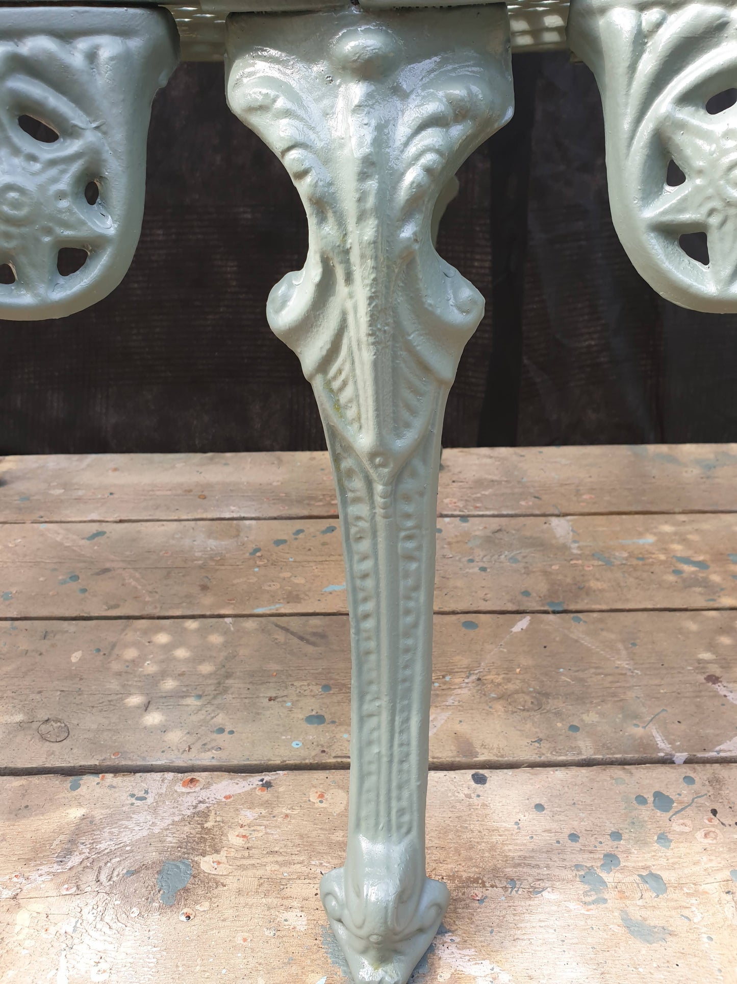 Cast Iron Ornate Chaperone Bench