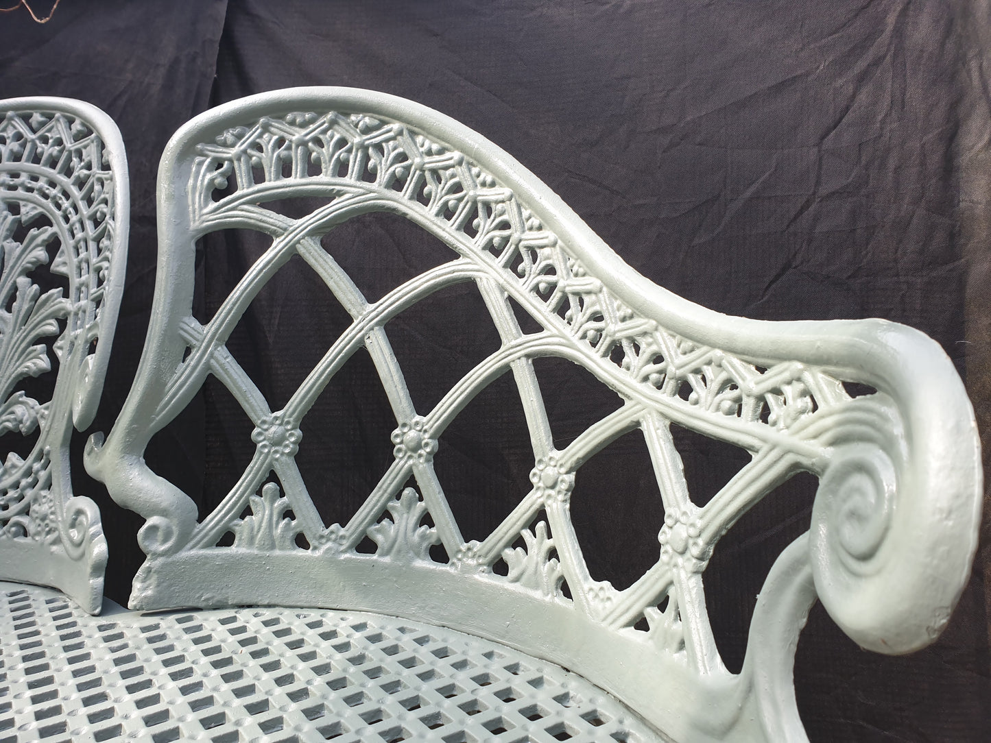 Cast Iron Ornate Chaperone Bench