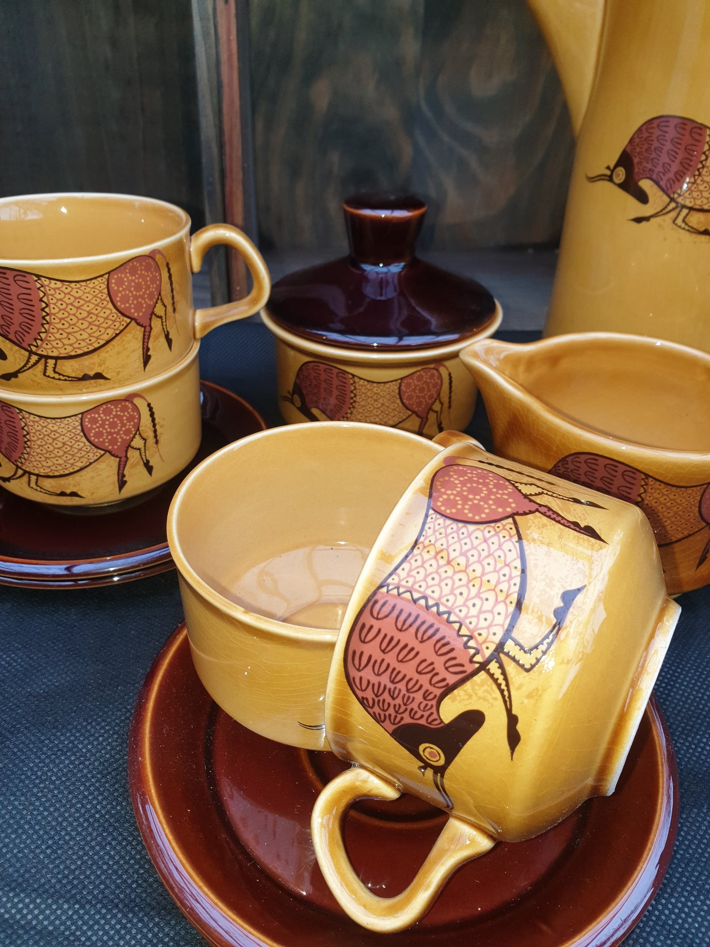 Royal Worcester Palissy Sierra Coffee set