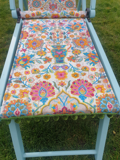 Vintage Edwardian Canopy Folding Deckchair