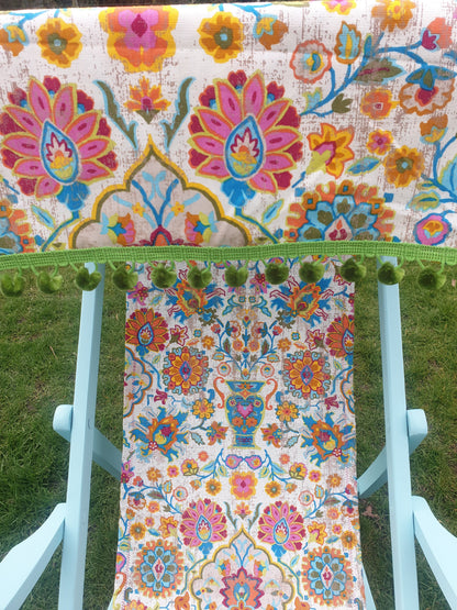 Vintage Edwardian Canopy Folding Deckchair