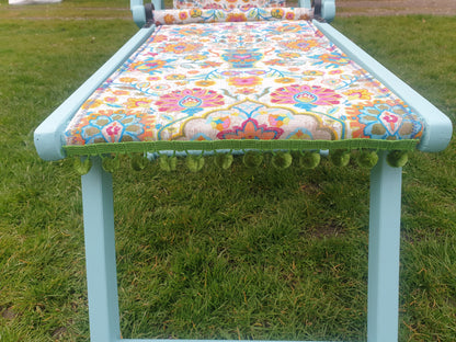 Vintage Edwardian Canopy Folding Deckchair