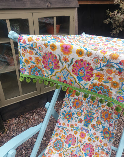 Vintage Edwardian Canopy Folding Deckchair