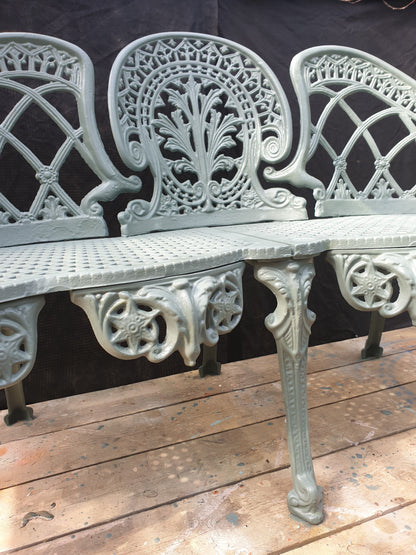 Cast Iron Ornate Chaperone Bench